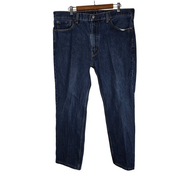 Levis 505 Blue Jeans 40X30 Men's Straight Leg Denim 2021 - Picture 2 of 7